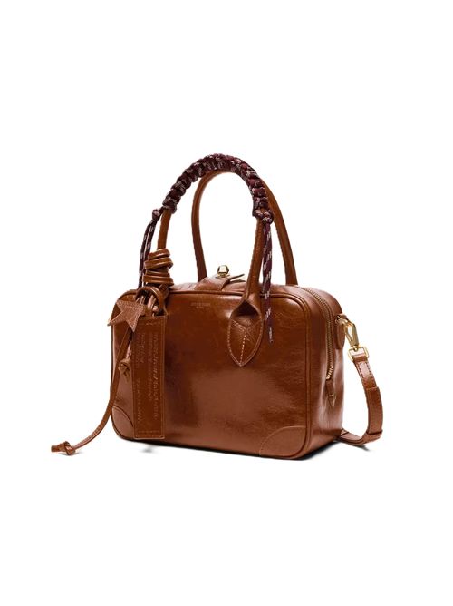 Vita bag in pelle marrone chiaro con charm e manico intrecciato Golden Goose | GWA00470.A000874.55372LIGHT BROWN